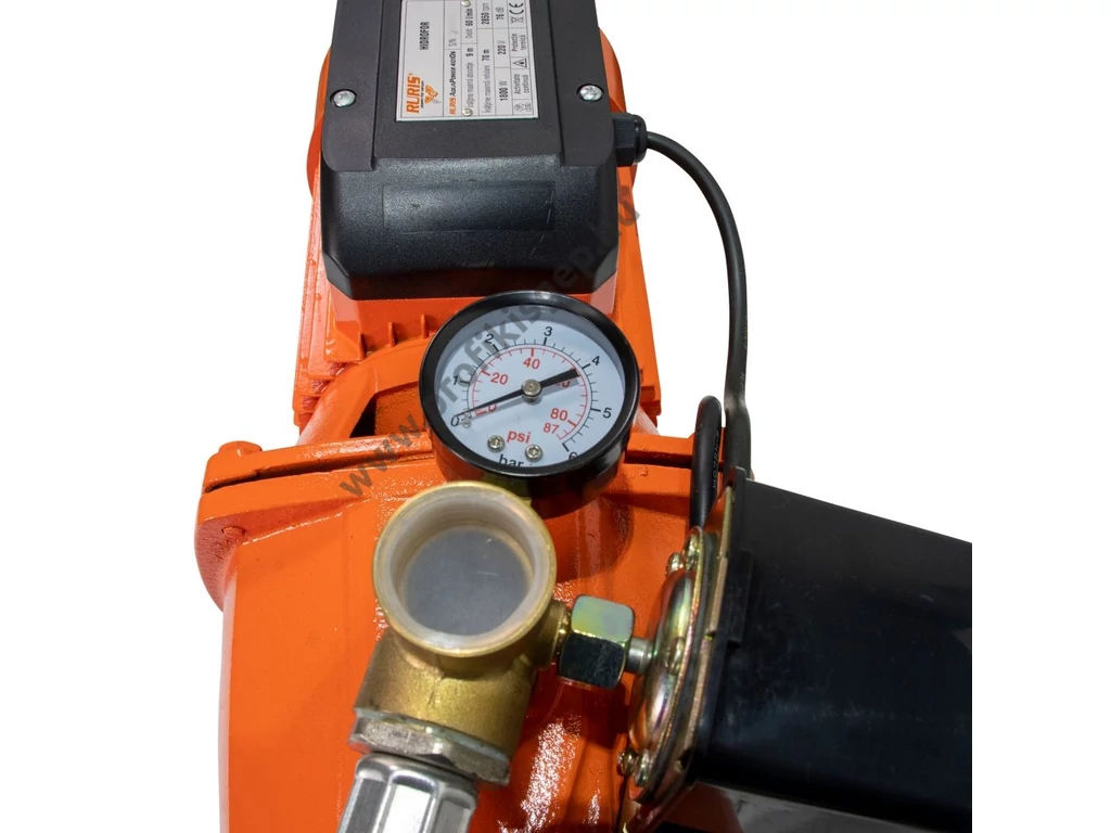 RURIS AquaPower 4010S elektromos felszíni szivattyú, házi vízmű, 1800W, 3600l, 7.0 bar, Bronzlapátos