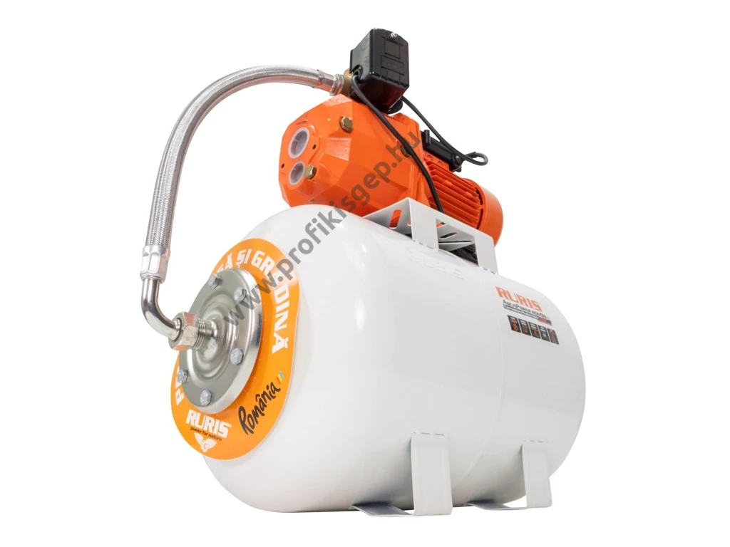 RURIS AquaPower 8009S elektromos felszíni szivattyú, házi vízmű, 1100W, 1800l, 3.5 bar, Bronzlapátos