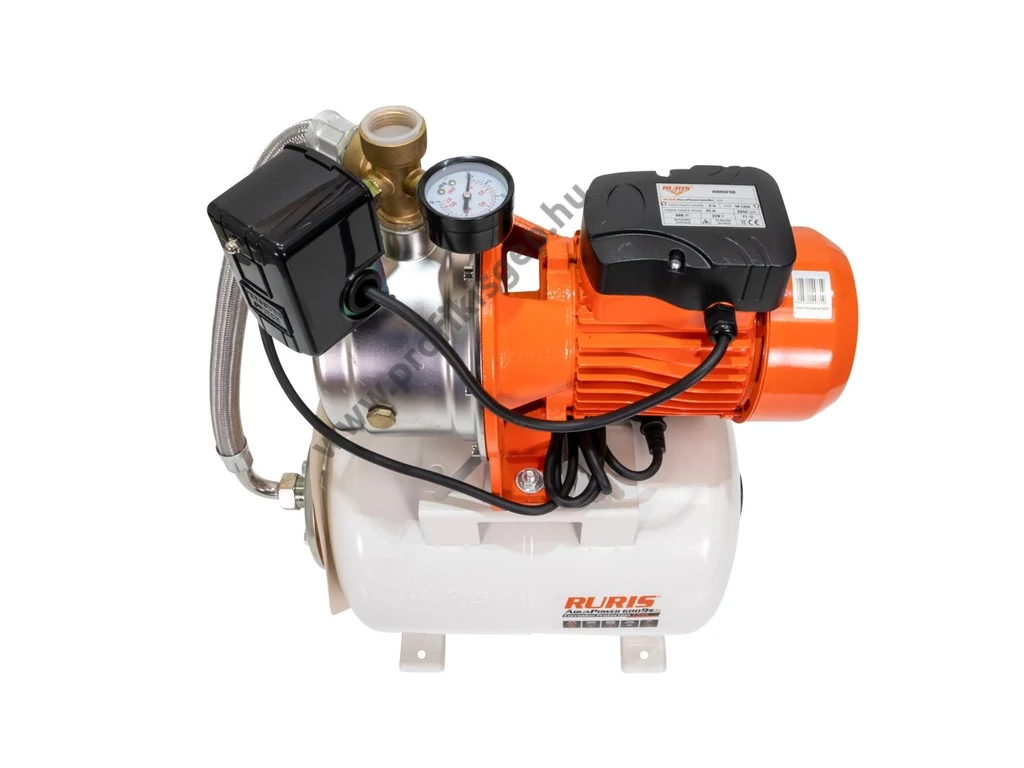 RURIS AquaPower 6009S elektromos felszíni szivattyú, házi vízmű, 880W, 2760l, 4.5 bar, Bronzlapátos
