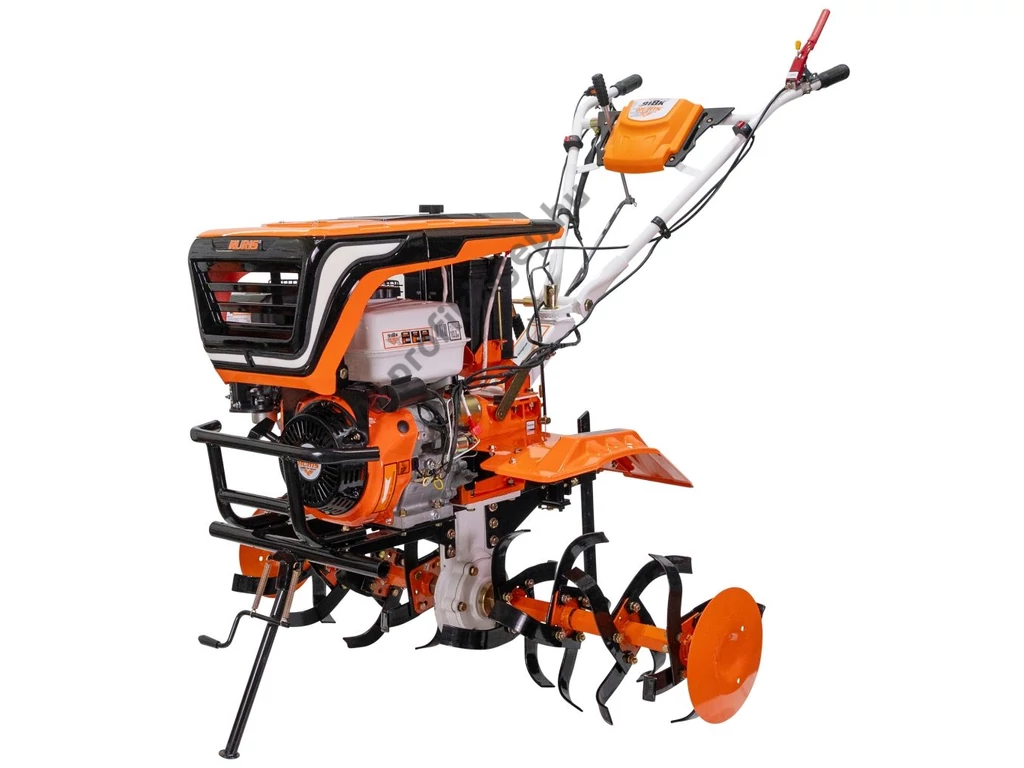 RURIS 918K Benzinmotoros kapálógép, rotációs kapa, 460cm3, 2x4 kapatag, 2+1 sebesség, +gumikerék, + nyító eke, + 20 kg keréksúly