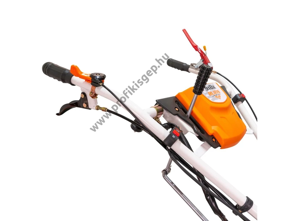 RURIS 918K Benzinmotoros kapálógép, rotációs kapa, 460cm3, 2x4 kapatag, 2+1 sebesség, +gumikerék, + nyító eke, + 20 kg keréksúly