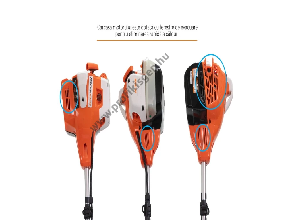 RURIS RR 360 benzinmotoros bozótvágó, fűkasza 36,3cm3, 2,4Le, 3ágú vágótárcsa, dupla vállheveder