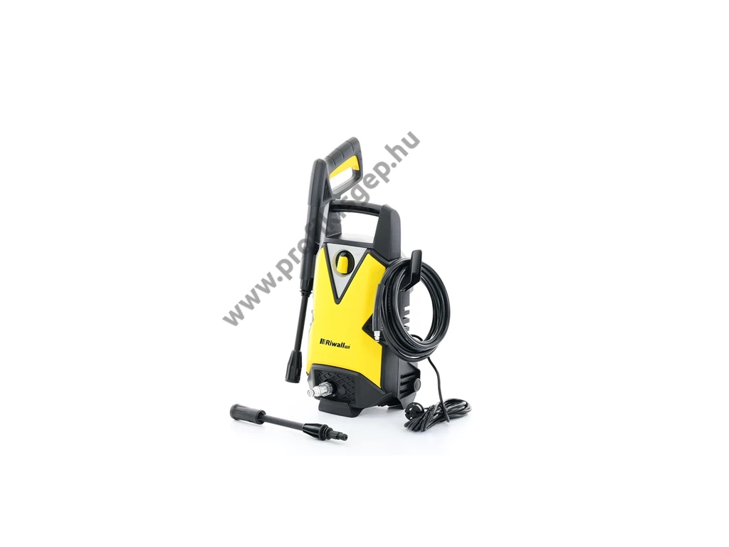Riwall REPW110 SET magasnyomású mosó max: 110 bár, 1400W, 390 l/óra, önfelszívó, tartozékokkal