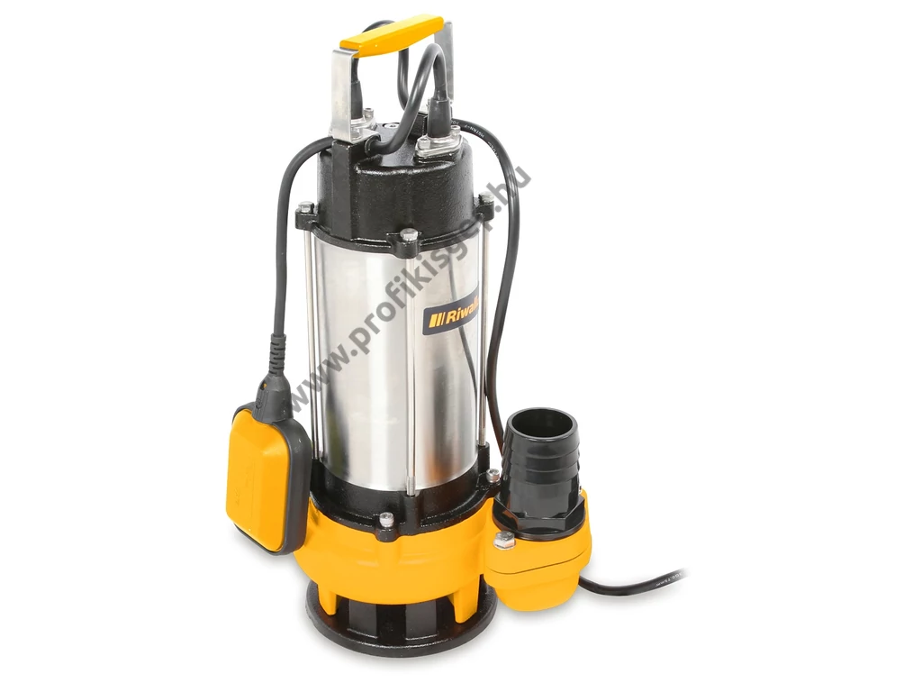 Riwall RESP 750 INOX elektromos merűlő szivattyú, búvárszivattyú, 750W, 18000 liter, 1.0 bar szennyezettvíz