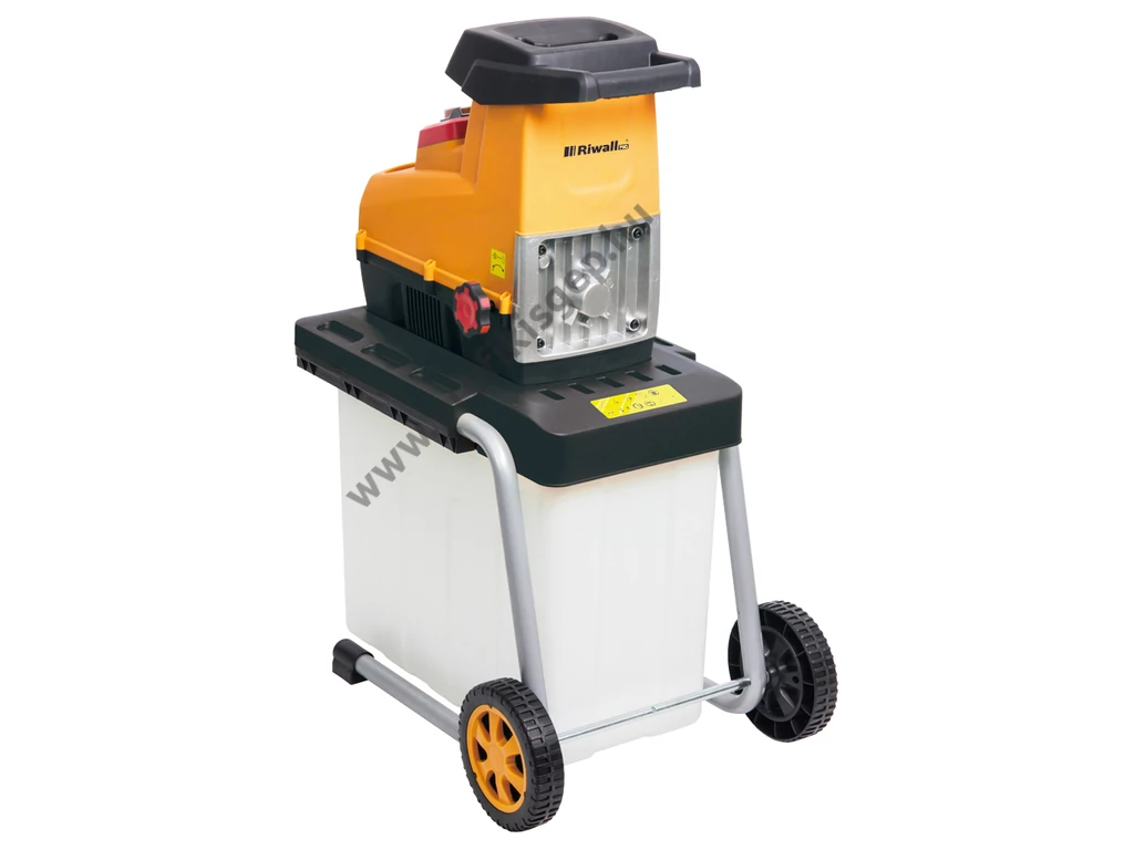 Riwall RES 3044 B Elektromos ágaprító, komposztáló, Maróhengeres, 3000W, ágátmérő: 4,4 cm, gyűjtődoboz