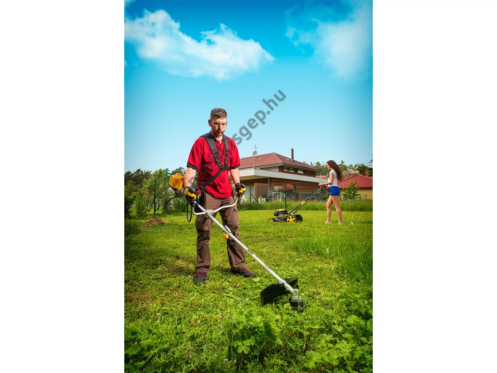 Riwall RPB 360 4T benzinmotoros bozótvágó, fűkasza 4 ütemű 35,8cm3, 1,2Le, damilfej, vágótárcsa