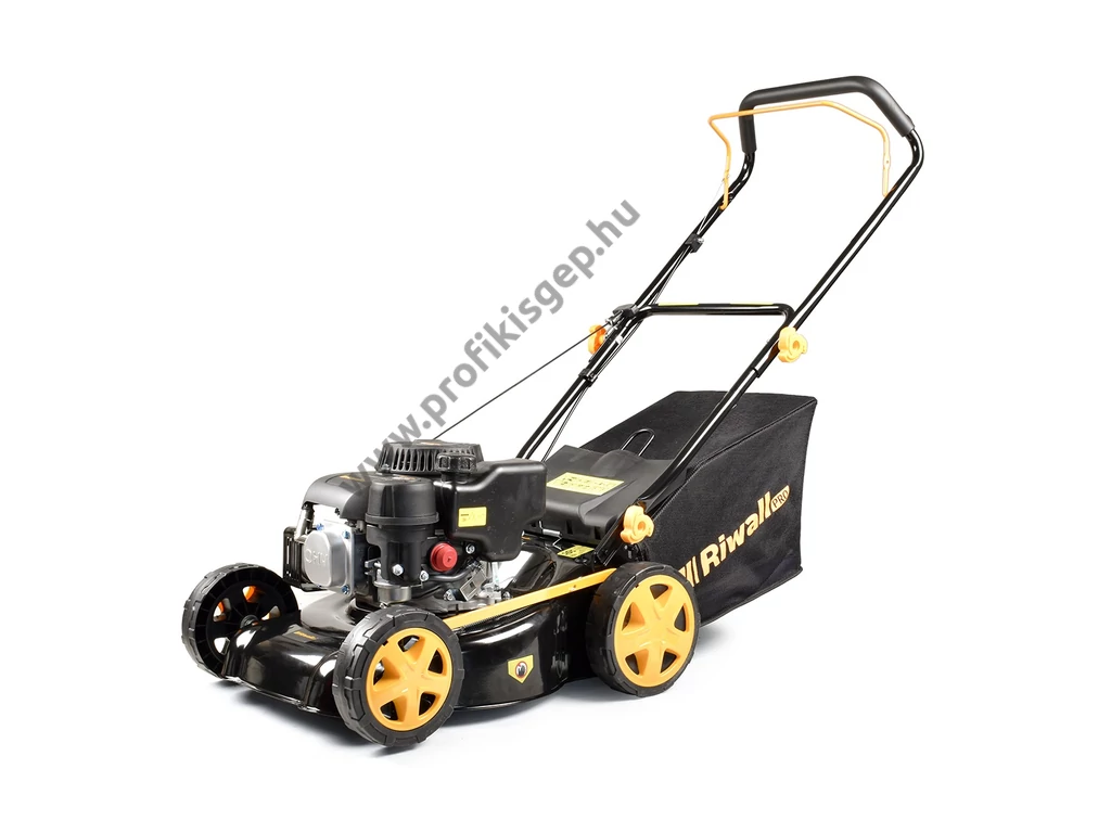 Riwall RPM 4234 P Benzinmotoros fűgyűjtős fűnyíró, 40cm, OHV 132cm3, csapágyazott kerék