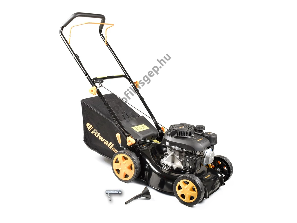 Riwall RPM 4234 P Benzinmotoros fűgyűjtős fűnyíró, 40cm, OHV 132cm3, csapágyazott kerék