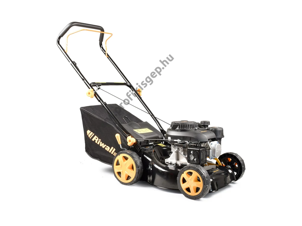 Riwall RPM 4234 P Benzinmotoros fűgyűjtős fűnyíró, 40cm, OHV 132cm3, csapágyazott kerék