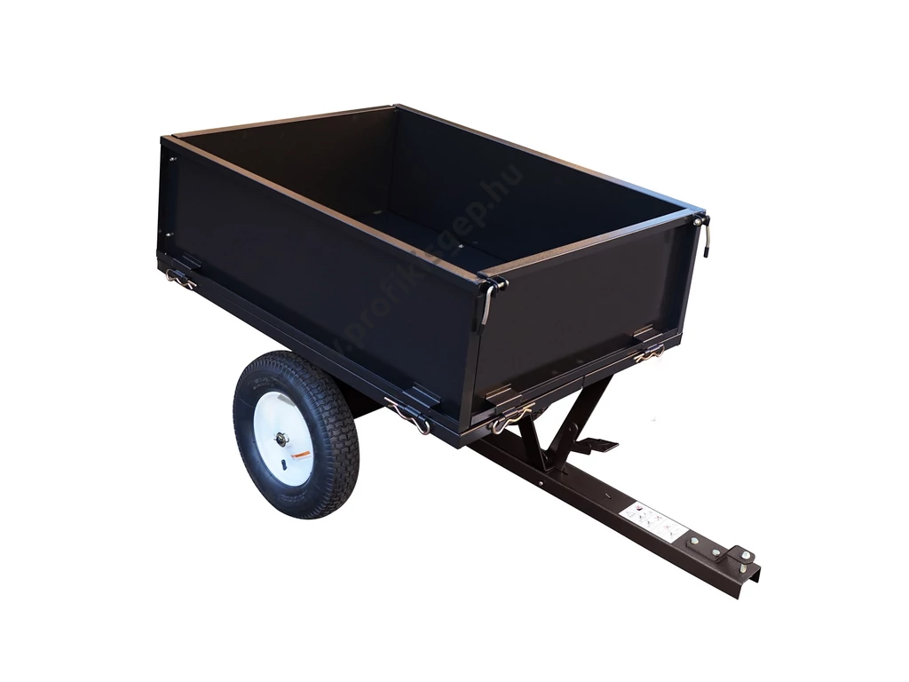 Riwall RDC 225 T fűnyíró traktor utánfutó, szállító kocsi, max: 225kg, billenthető