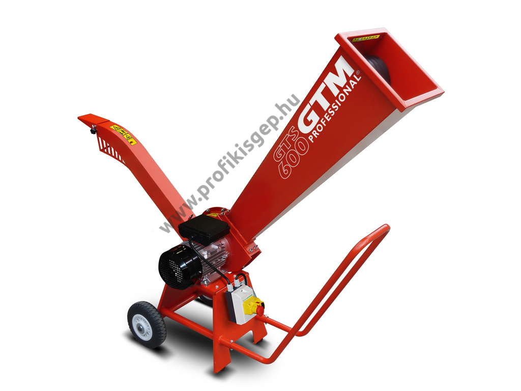 GTM professional GTS 600 E Elektromos ágaprító, komposztáló, Maróhengeres, 2200W, ágátmérő: 5 cm