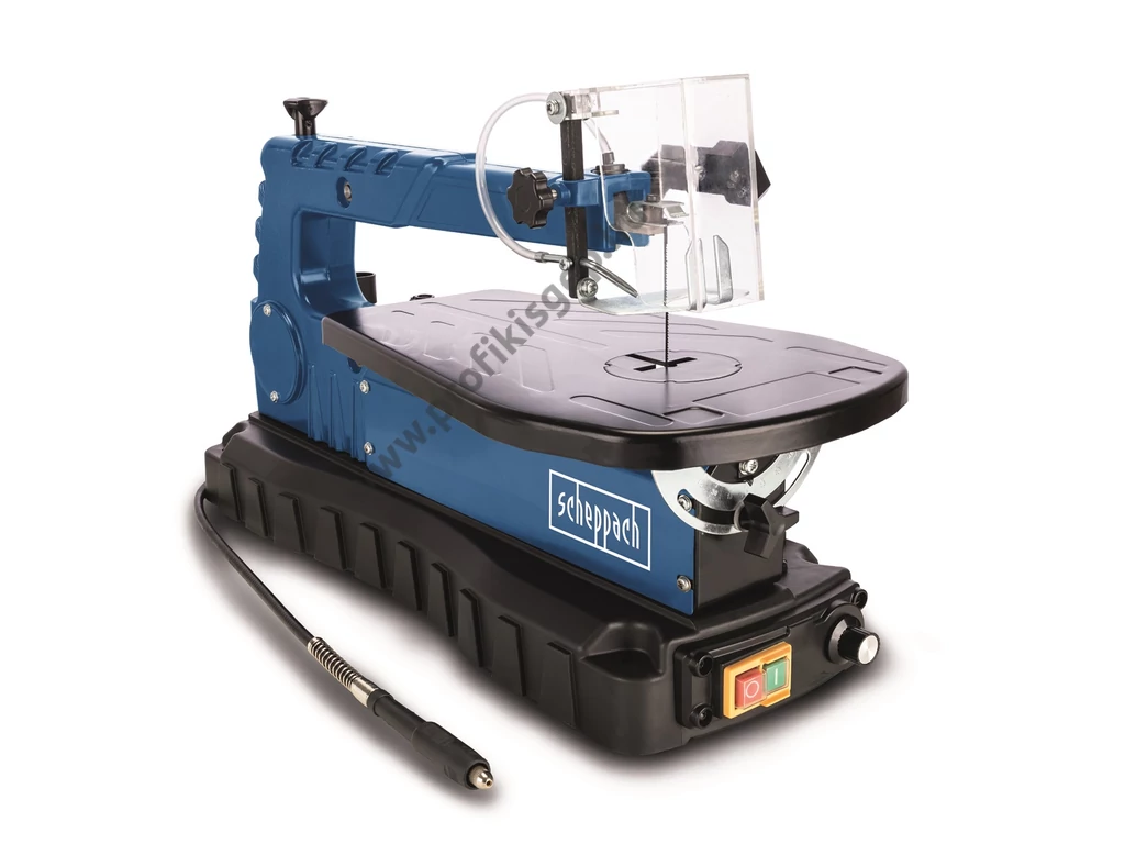 Scheppach Deco-flex S Lasztali dekopírfűrész, lombfűrész, 90W/230V, Max: 50mm, 550-1500 fordulat , hajlékony tengellyel