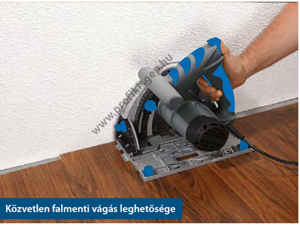 Scheppach PL 75, körfűrész, merülőfűrész 1600W, 210mm tárcsaátmérő, vezetősín külön rendelhető