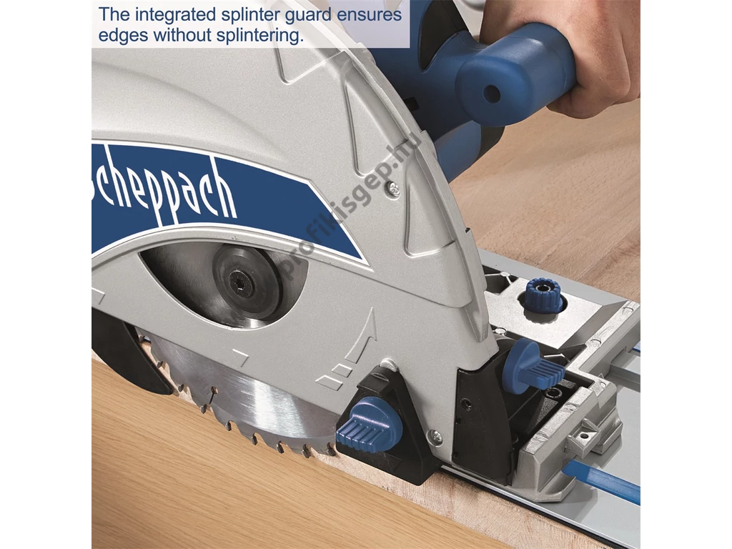 Scheppach PL 75, körfűrész, merülőfűrész 1600W, 210mm tárcsaátmérő, vezetősín külön rendelhető