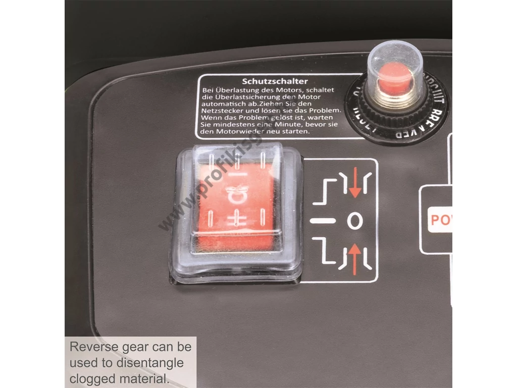 Scheppach GS 60 Elektromos ágaprító, komposztáló, Maróhengeres, 2800W, ágátmérő: 4,5 cm, gyűjtődoboz