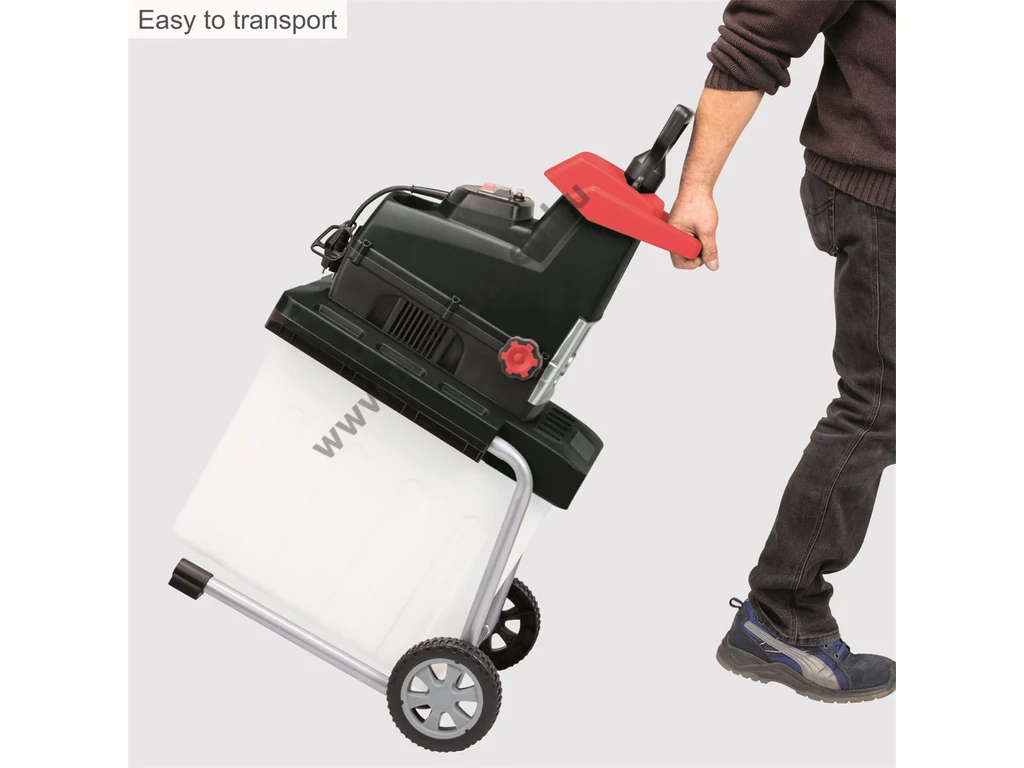 Scheppach GS 60 Elektromos ágaprító, komposztáló, Maróhengeres, 2800W, ágátmérő: 4,5 cm, gyűjtődoboz