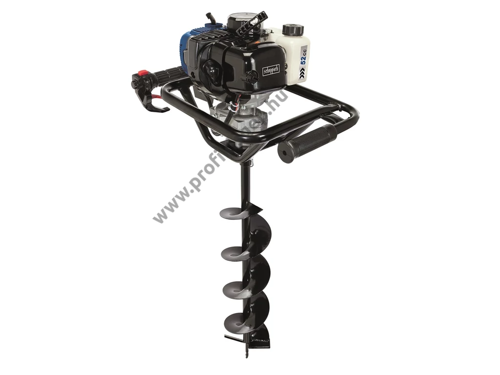 Scheppach EB 2000 benzinmotoros földfúró, gödörfúró, 52,0cm3, 1.9Le, 100mm, 150mm, 200mm fúrószárral