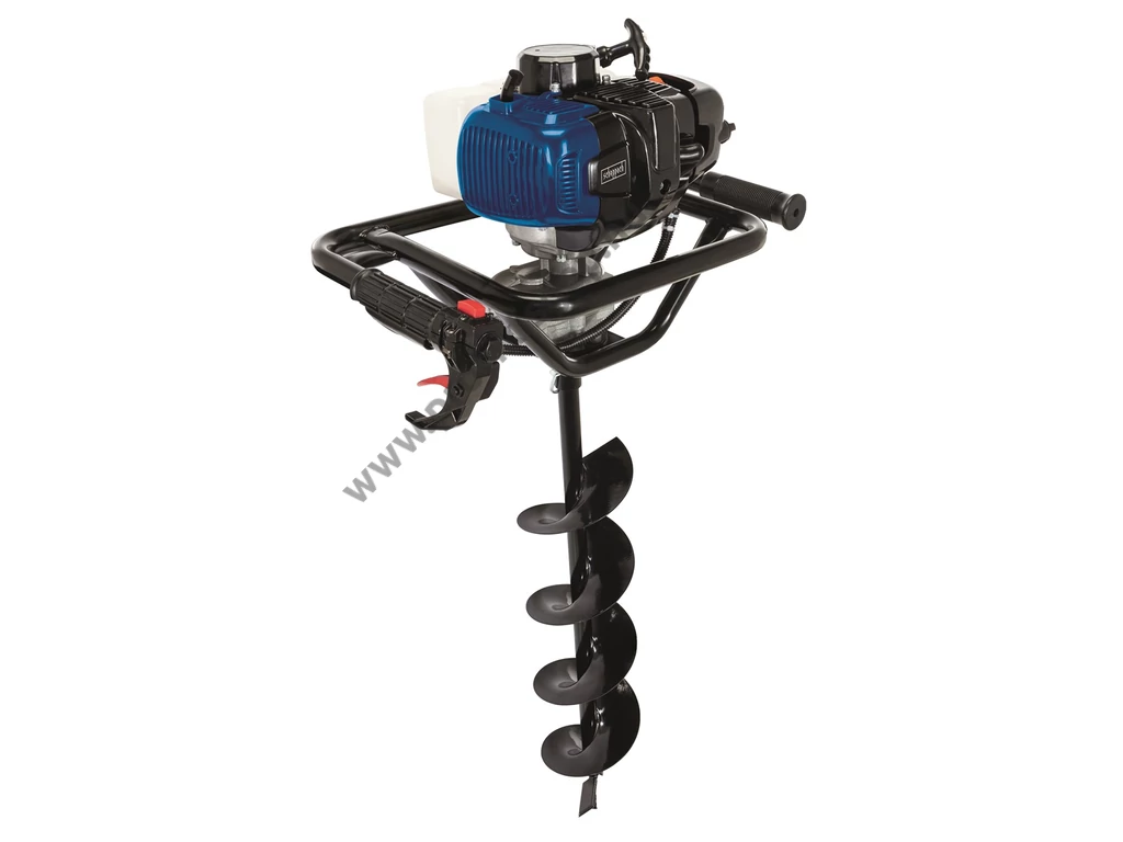 Scheppach EB 2000 benzinmotoros földfúró, gödörfúró, 52,0cm3, 1.9Le, 100mm, 150mm, 200mm fúrószárral
