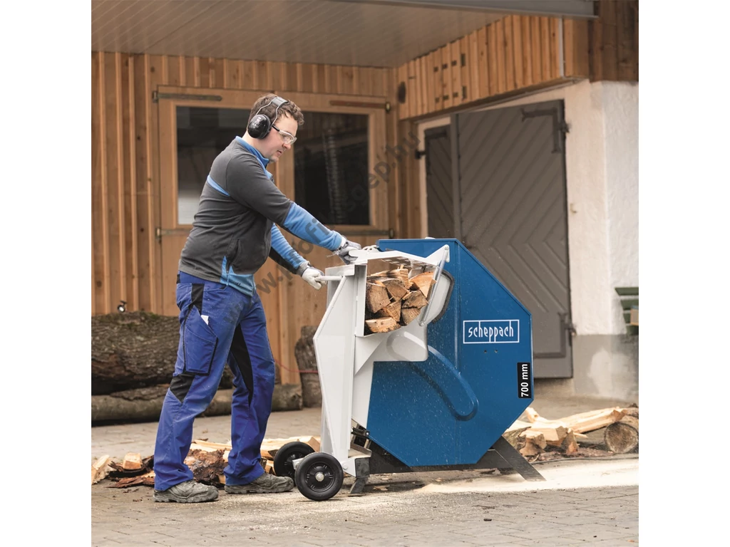 Scheppach HS 730 hintafűrész, billenővályús körfűrész, 400V, 4500W, 700mm tárcsaátmérő, max: 240mm