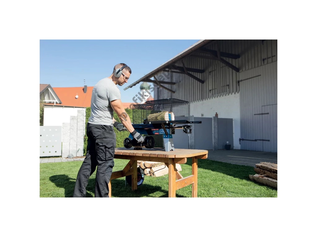 Scheppach HL 760 LS, vízszintes rönkhasító, 7 tonna, 230V, 2200W, hossz: 52cm-ig, ÁLLVÁNNYAL, kereszthasító külön rendelhető