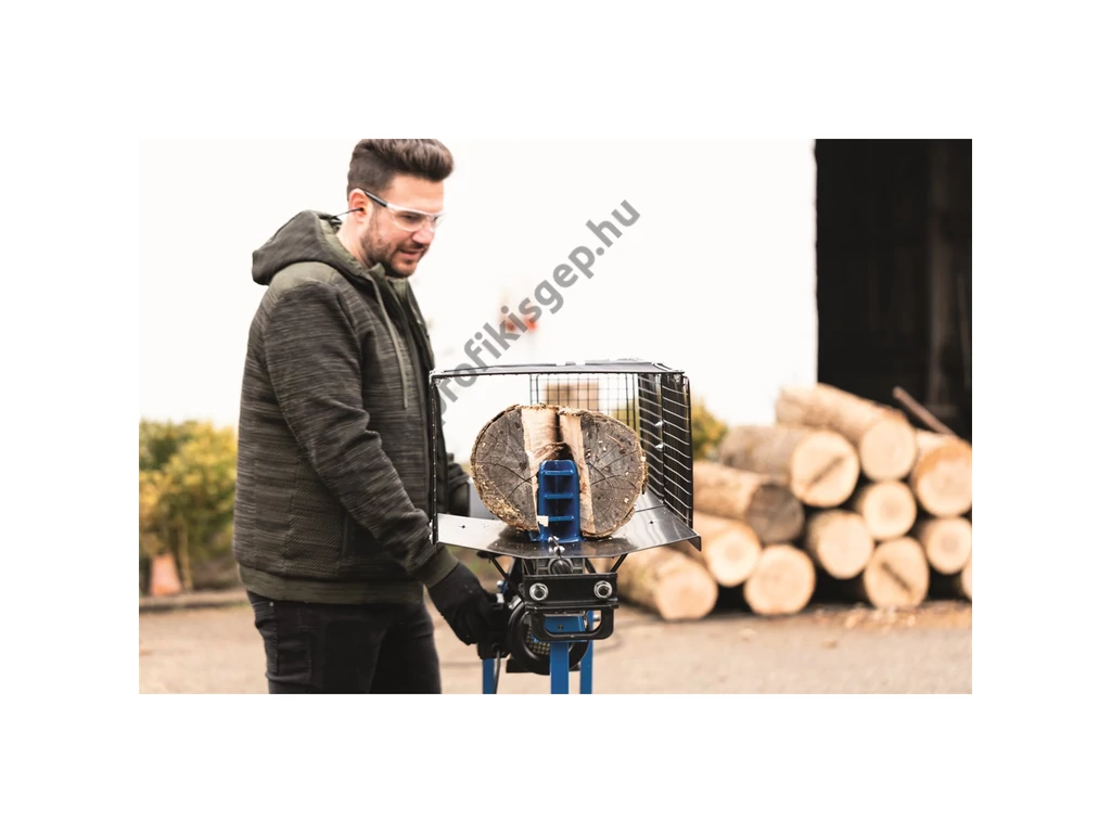 Scheppach HL 760 LS, vízszintes rönkhasító, 7 tonna, 230V, 2200W, hossz: 52cm-ig, ÁLLVÁNNYAL, kereszthasító külön rendelhető
