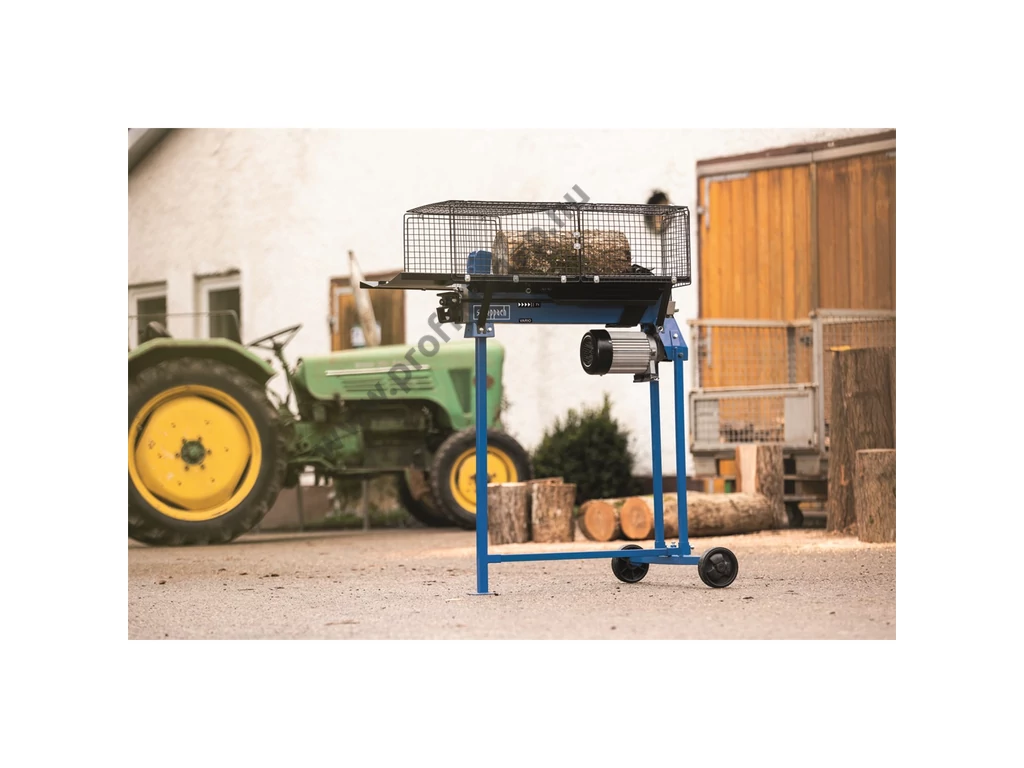Scheppach HL 760 LS, vízszintes rönkhasító, 7 tonna, 230V, 2200W, hossz: 52cm-ig, ÁLLVÁNNYAL, kereszthasító külön rendelhető
