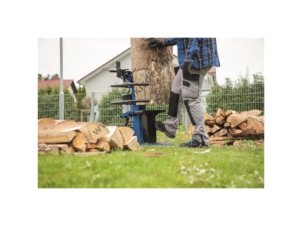 Scheppach Compact 8T álló rönkhasító, 8 tonna, 400V, 3500W, hossz: 107cm-ig, kereszthasító külön rendelhető