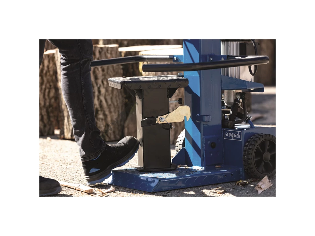Scheppach Compact 8T álló rönkhasító, 8 tonna, 400V, 3500W, hossz: 107cm-ig, kereszthasító külön rendelhető