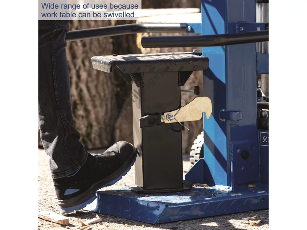Scheppach Compact 8T álló rönkhasító, 8 tonna, 400V, 3500W, hossz: 107cm-ig, kereszthasító külön rendelhető
