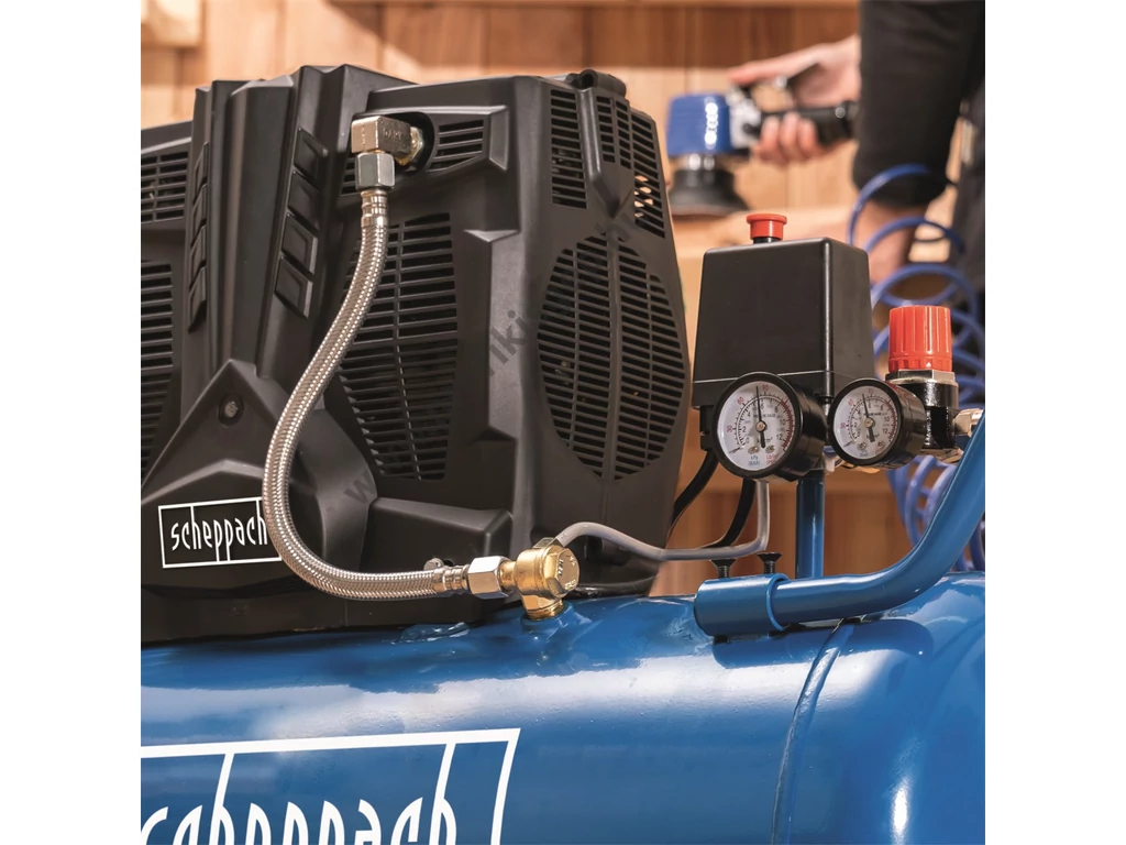 SCHEPPACH HC 51 Si olajmentes kompresszor, 300l/perc 8bar, tartály 50L, 230V 1500W, csak 60dB