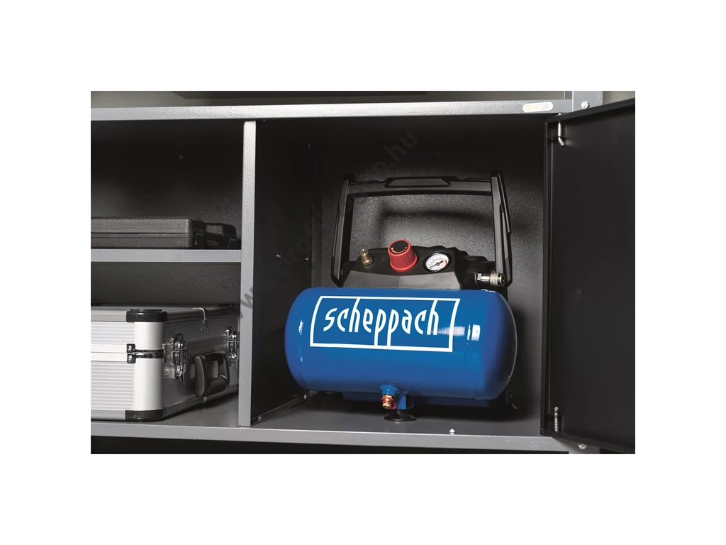 Scheppach HC 06 olajmentes kompresszor, 200l/perc 8bar, tartály 6l, 230V 1200W