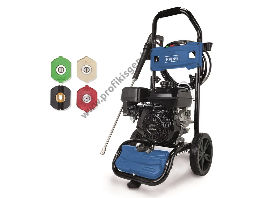 Scheppach HCP 5000 benzinmotoros magasnyomású mosó, max: 241bár, OHV 212cm3, 570 l/óra