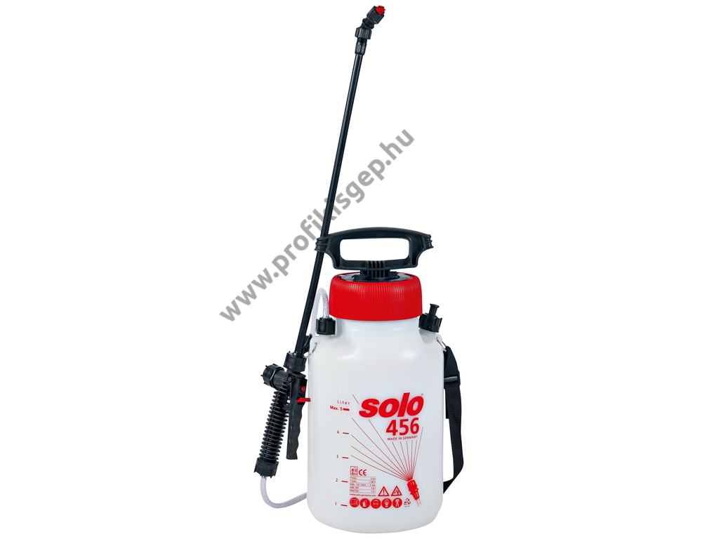 SOLO 456 permetező kézi pumpás vállhevederrel, 5 liter, 3.0 bar