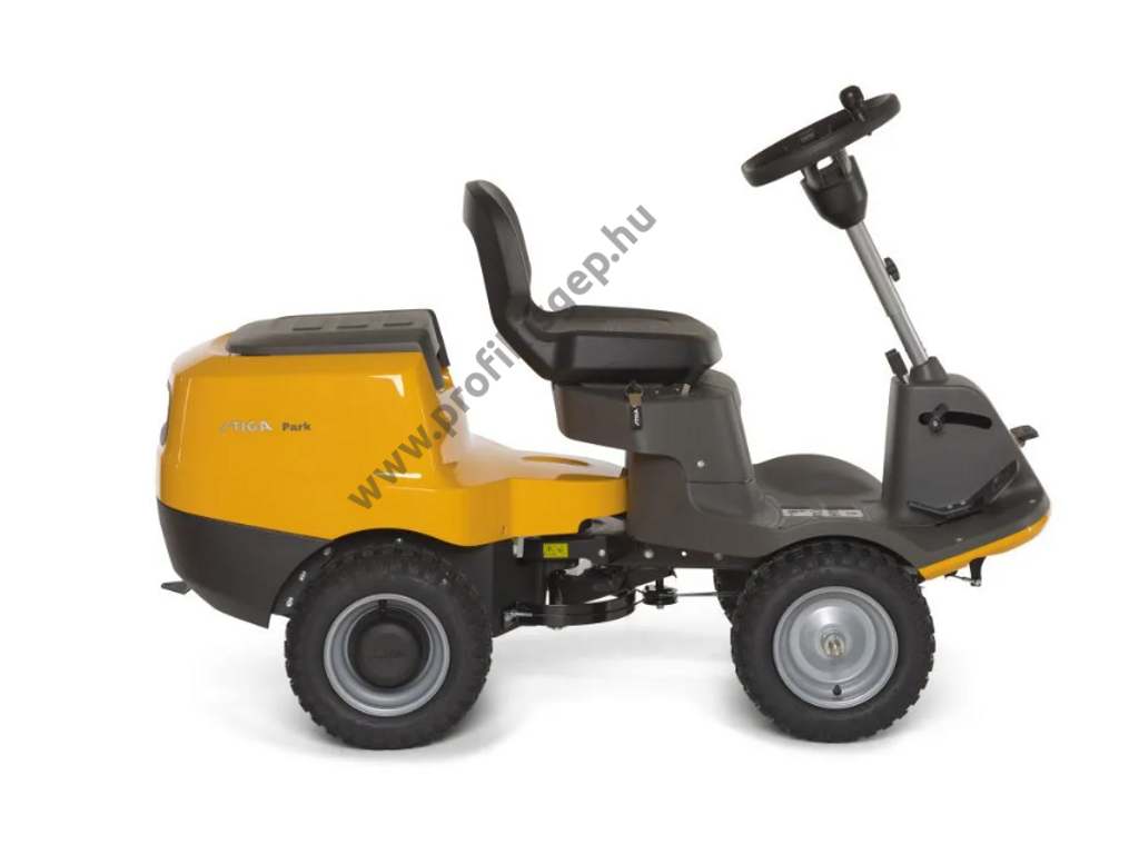 STIGA PARK 300 frontkaszás fűnyíró traktor, 85-95cm-ig, 432cm3, 8.1kW, Stiga ST450, vágóasztal nélkül, HIDRO - ÖSSZESZERELVE ÉS HASZNÁLATRA KÉSZEN SZÁLLÍTJUK!