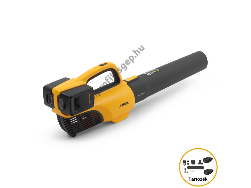 Stiga BL 300e KIT akkumlátoros lombfúvó, 43 m/s, 2x20V, 2X4.0Ah akkuval és töltővel