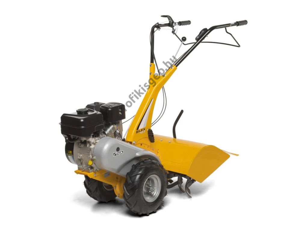 Stiga SILEX 103 B talajmaró, Benzinmotoros kapálógép, rotációs kapa, 208cm3, 4x2 kapatag, 2 sebesség + hátramenet