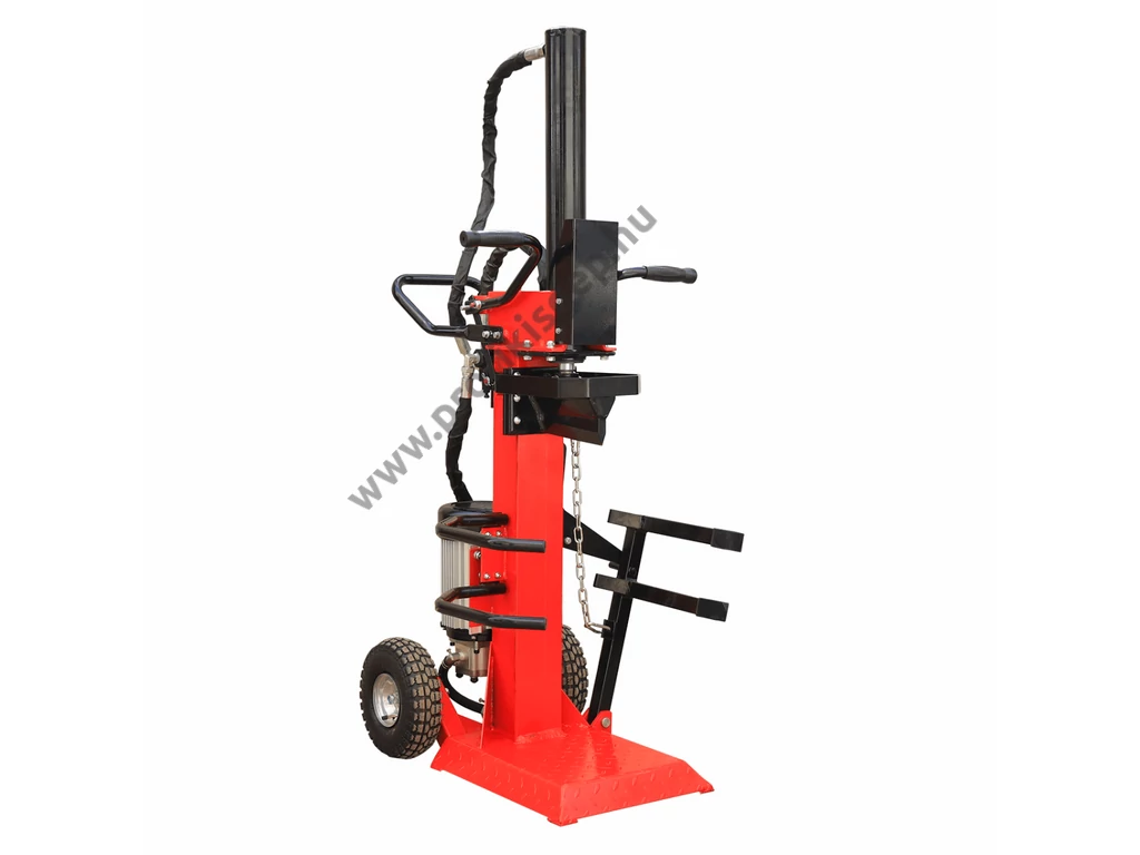 BISONTE BTA-DV12T álló rönkhasító, 12 tonna, 400V, 3500W, hossz: 65cm-ig