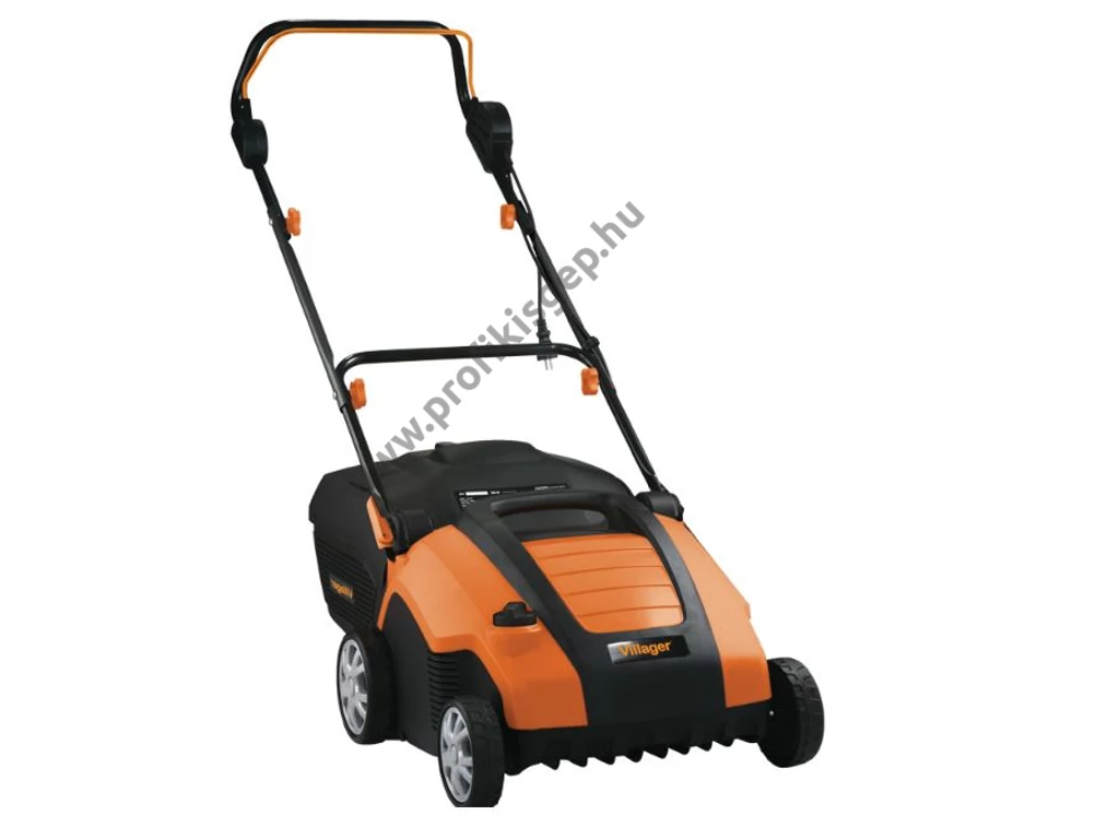 Villager VAS 1500 P elektromos gyepszellőztető, gyeplazító, 38cm, 1500W, acél kés, rugós tengely, fűgyűjtő