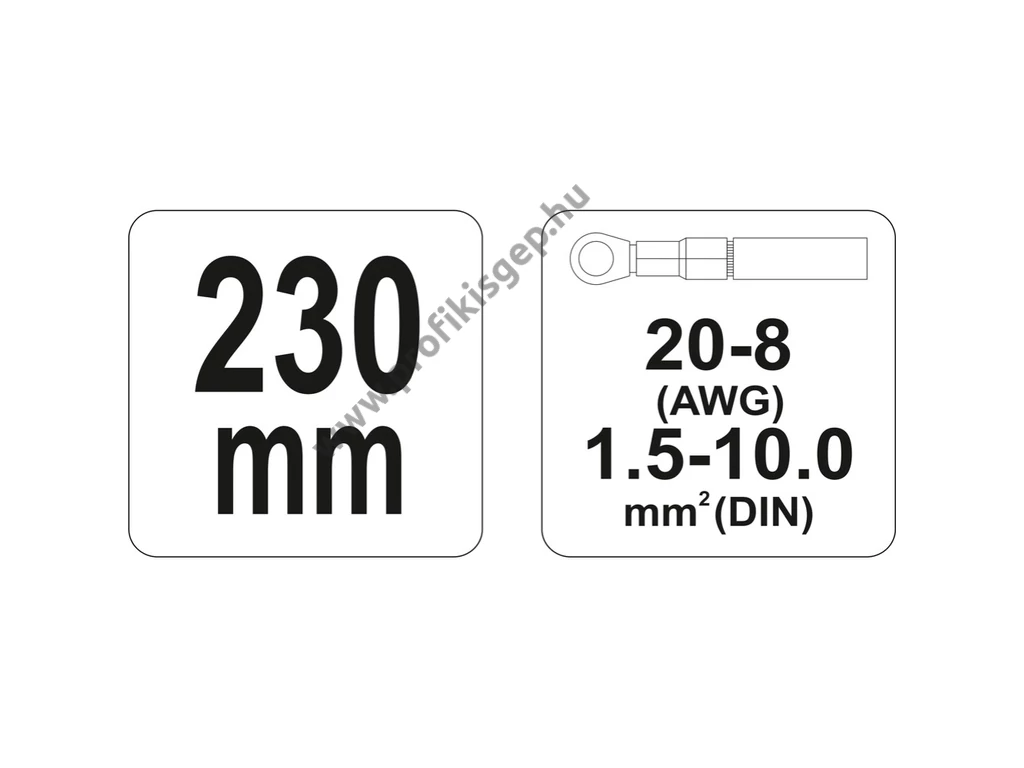 YATO Krimpelő fogó 1,5-10 mm