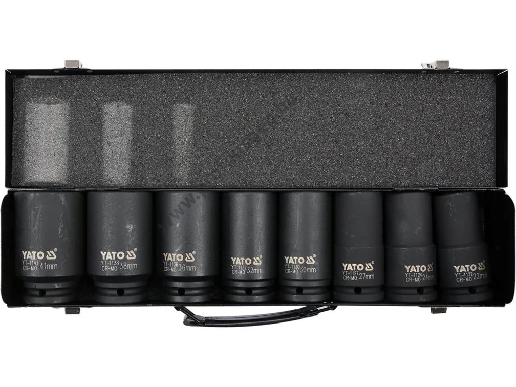 YATO Dugókulcs készlet gépi 3/4 col 8 részes hosszú 22-41 mm