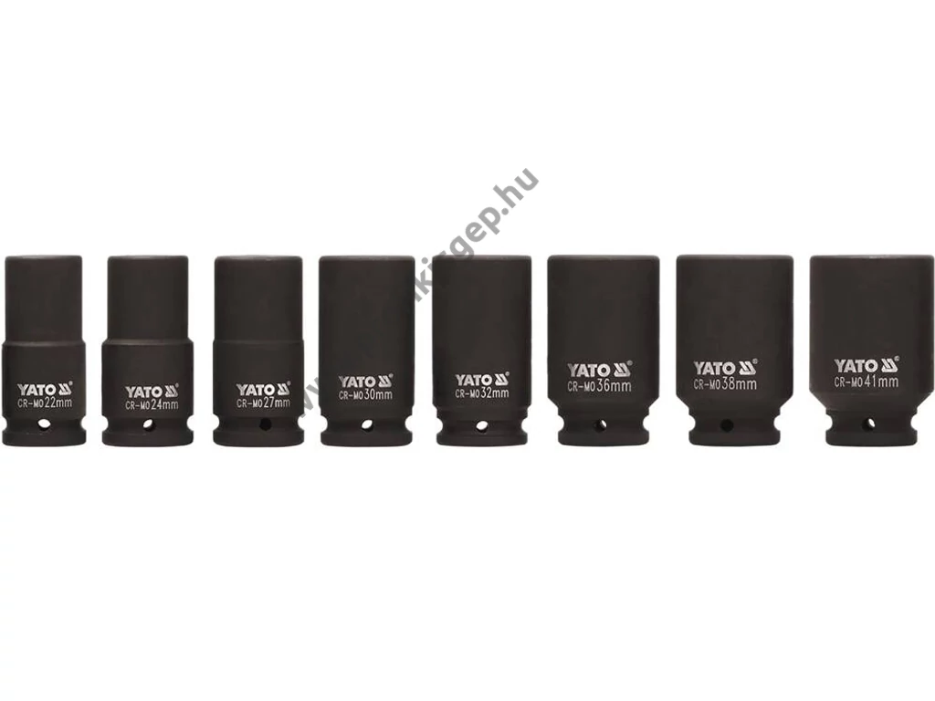 YATO Dugókulcs készlet gépi 3/4 col 8 részes hosszú 22-41 mm