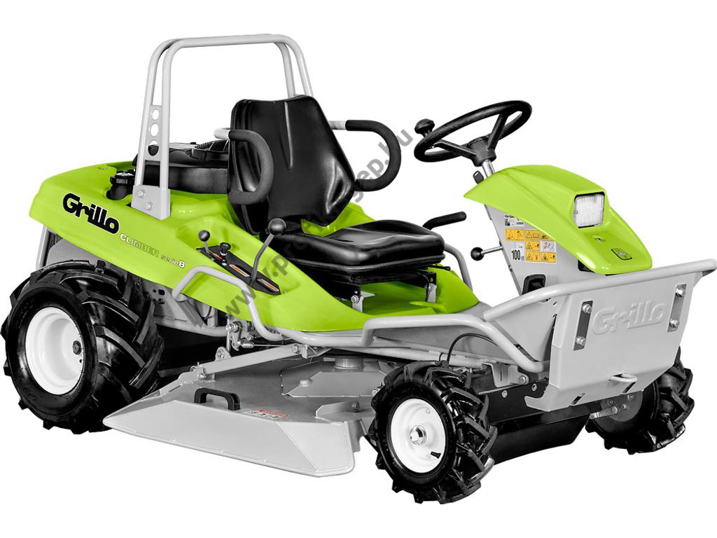GRILLO CLIMBER 8.22 gazvágó fűnyíró traktor, 91 cm, Briggs 656 cm3, HIDRO, - ÖSSZESZERELVE ÉS HASZNÁLATRA KÉSZEN SZÁLLÍTJUK!