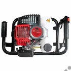 Kép 4/10 - Bisonte BTA-25M-ACC1 benzinmotoros földfúró, gödörfúró, 58cm3, 2.5Le, 150mm, 200mm fúrószár KÜLÖN rendelhető