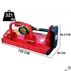 Kép 2/8 - Ceccato szárzúzó Trincione 400 Fisso 1400mm Fix magasság, 20x1,2kg kalapács