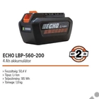 Kép 2/2 - ECHO LBP-560-200 akkumulátor 50V, 4Ah