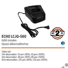 Kép 2/2 - ECHO LCJQ-560 akkumulátor töltő, 50V