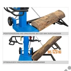 Kép 2/9 - Güde GHS 1000/14 TE-A álló rönkhasító, 14 tonna, 400V, 4300W, hossz: 100cm-ig