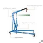 Kép 2/6 - Güde Műhelydaru, motor kiemelő zsiráf, 1000kg, Emelési magasság: 868-958-1048-1138mm
