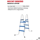 Kép 2/2 - HECHT 00090 medence lépcső magasság 90 cm medencemérethez
