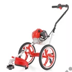 Kép 1/9 - HECHT 155 benzinmotoros KEREKES bozótvágó, fűkasza 52cm3, 2Le, damilfej
